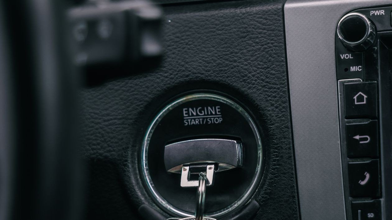 Car key in the ignition
